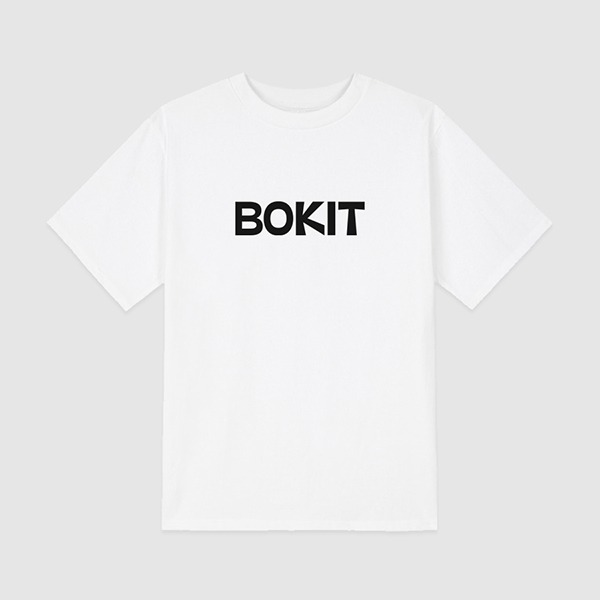 반팔티셔츠 BOKIT (화이트/블랙)